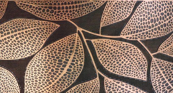 Rohožka Guma 45x75 cm listy